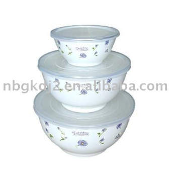 Bol à soupe en porcelaine émaillée 3 PCS